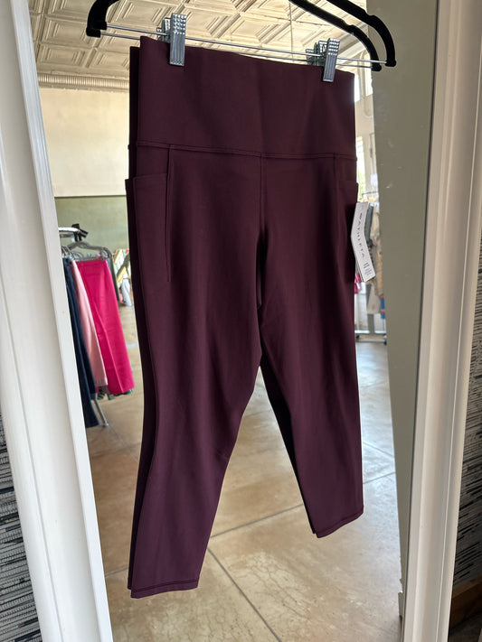 ATHLETA Size S Maroon Legging
