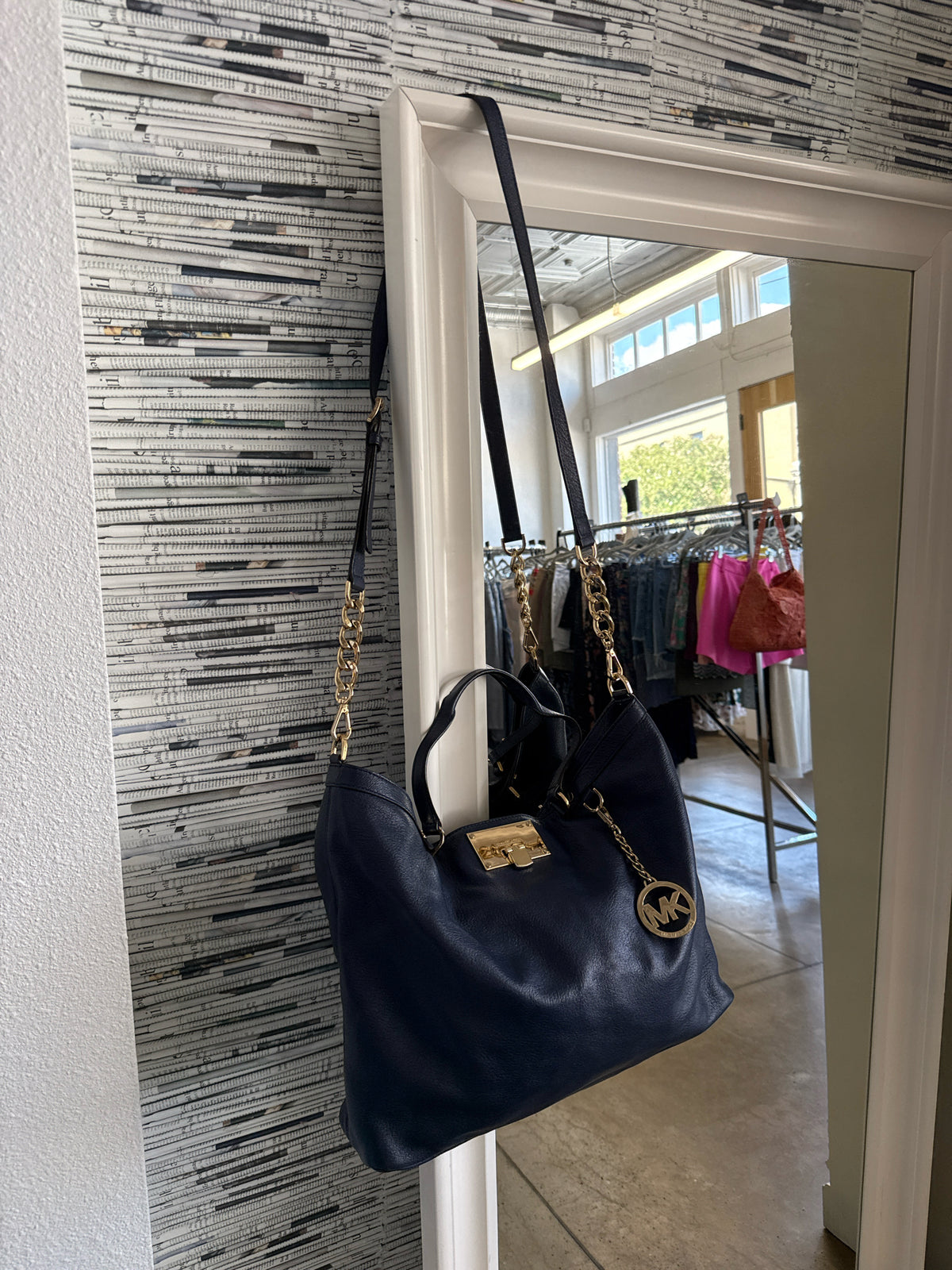 MICHAEL KORS Navy Purse