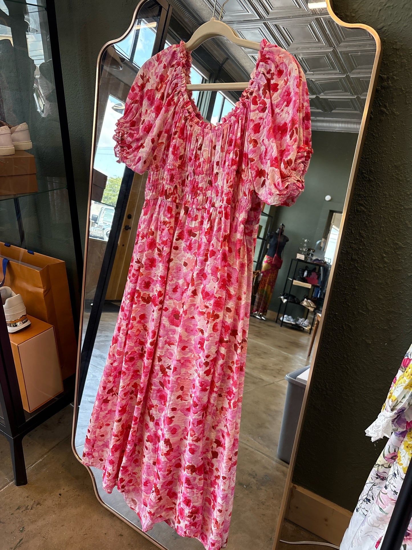H & M Size XL pink multi Dress