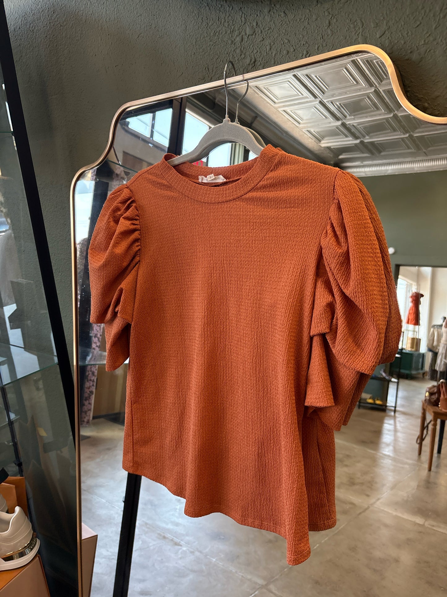 JUNE & HUDSON Size 1 Rust Top