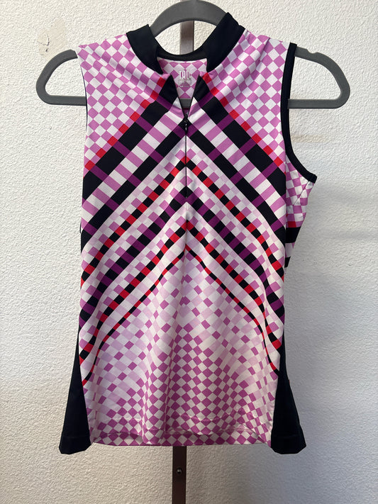 Tail Size XS Purple/Multi Checkered Tops