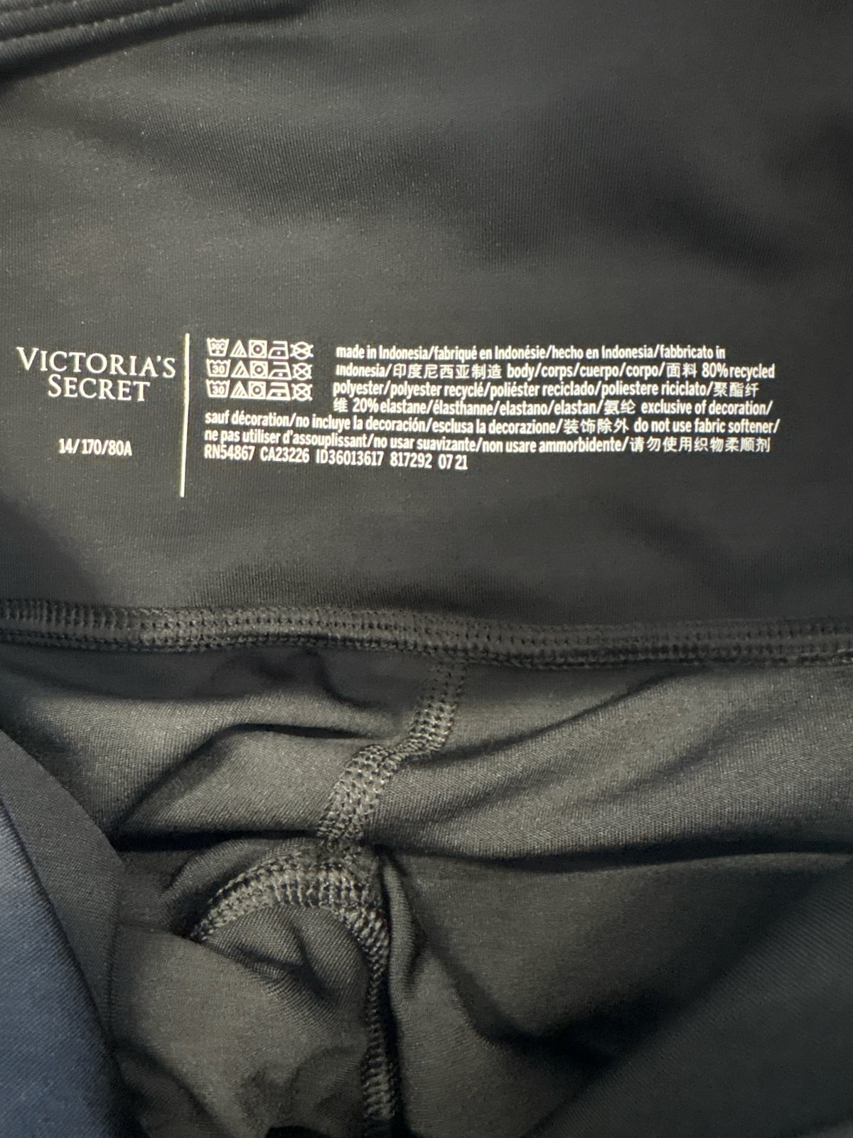 victoria secret Size 14 Black Legging