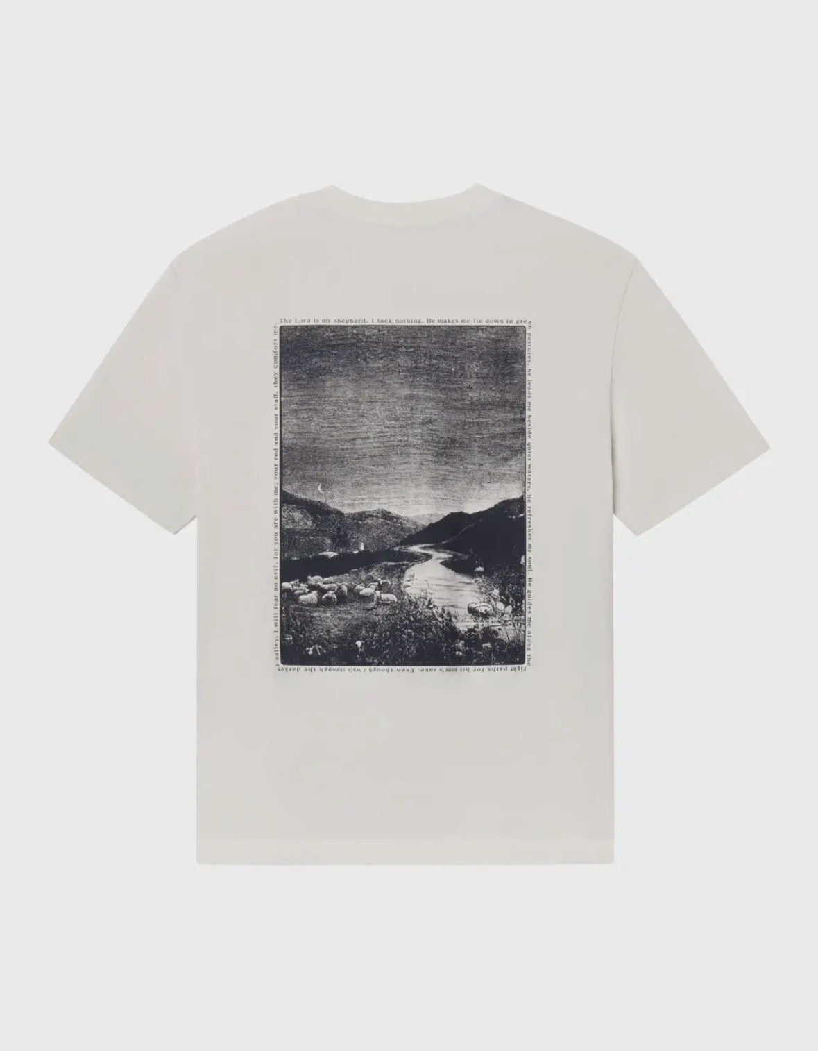 Elevated Faith Size M Cream Tee