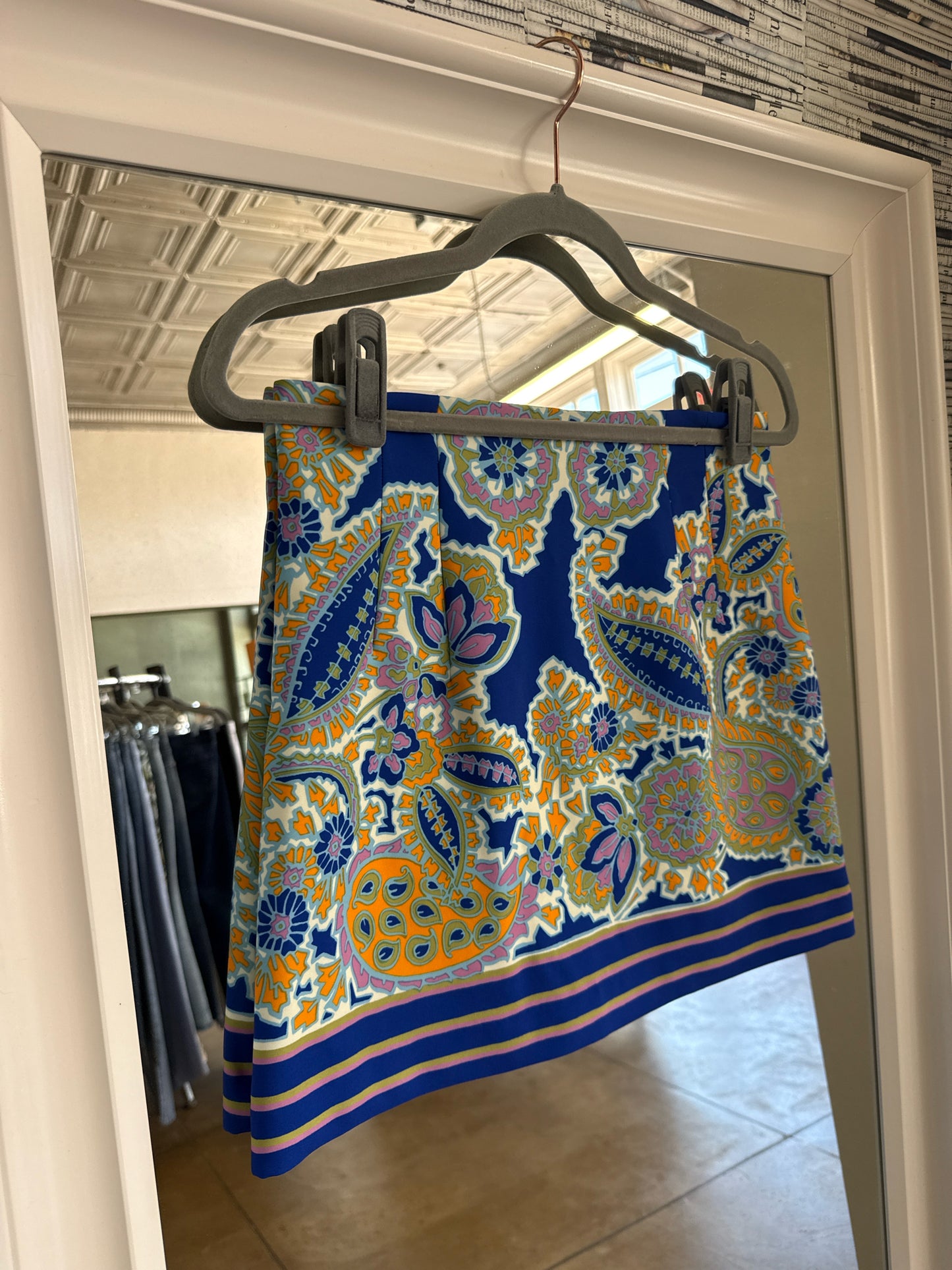 ZARA Size S Blue/Green Skirt