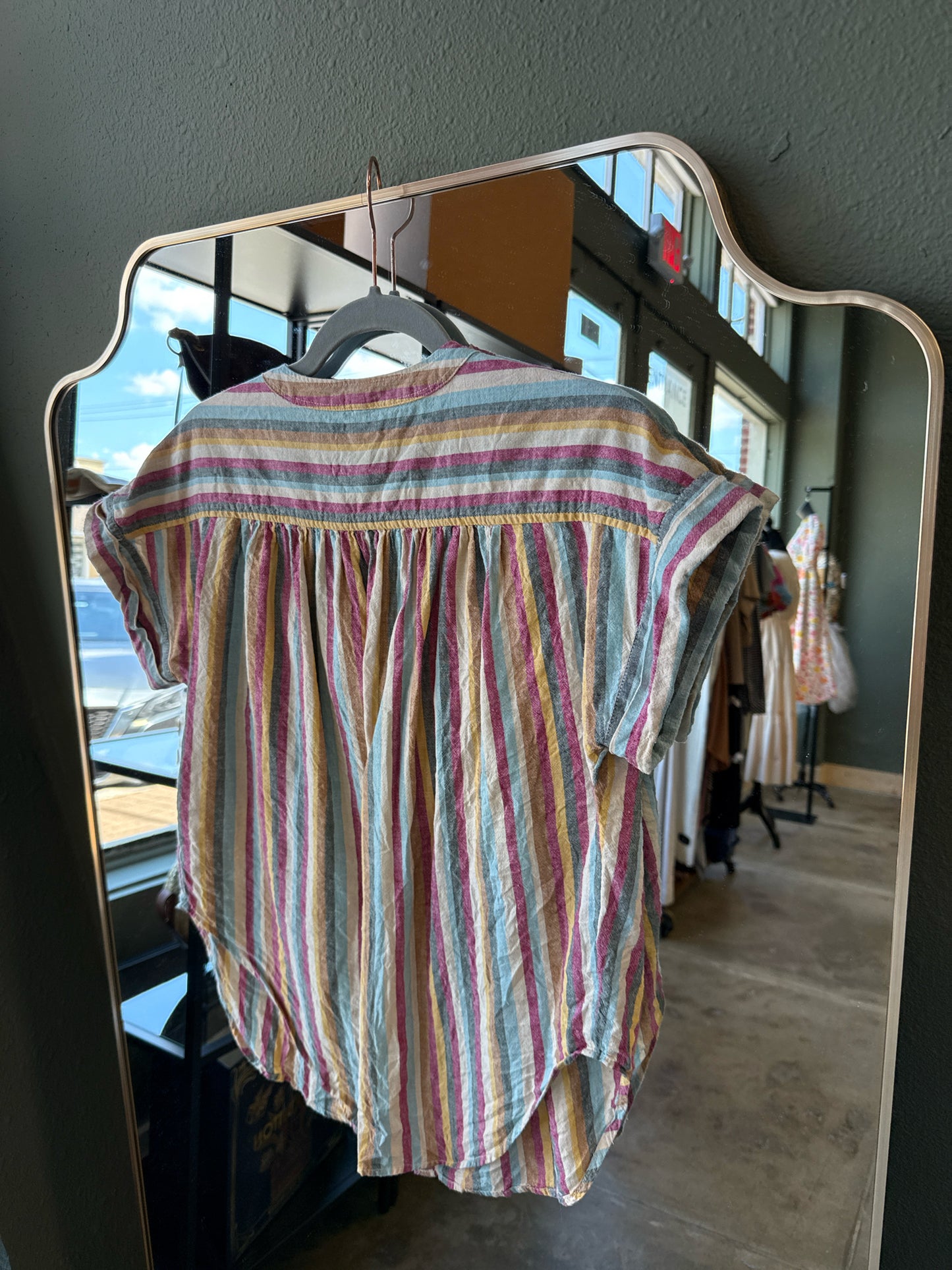 Lou & Grey Size XS multi Stripe Top