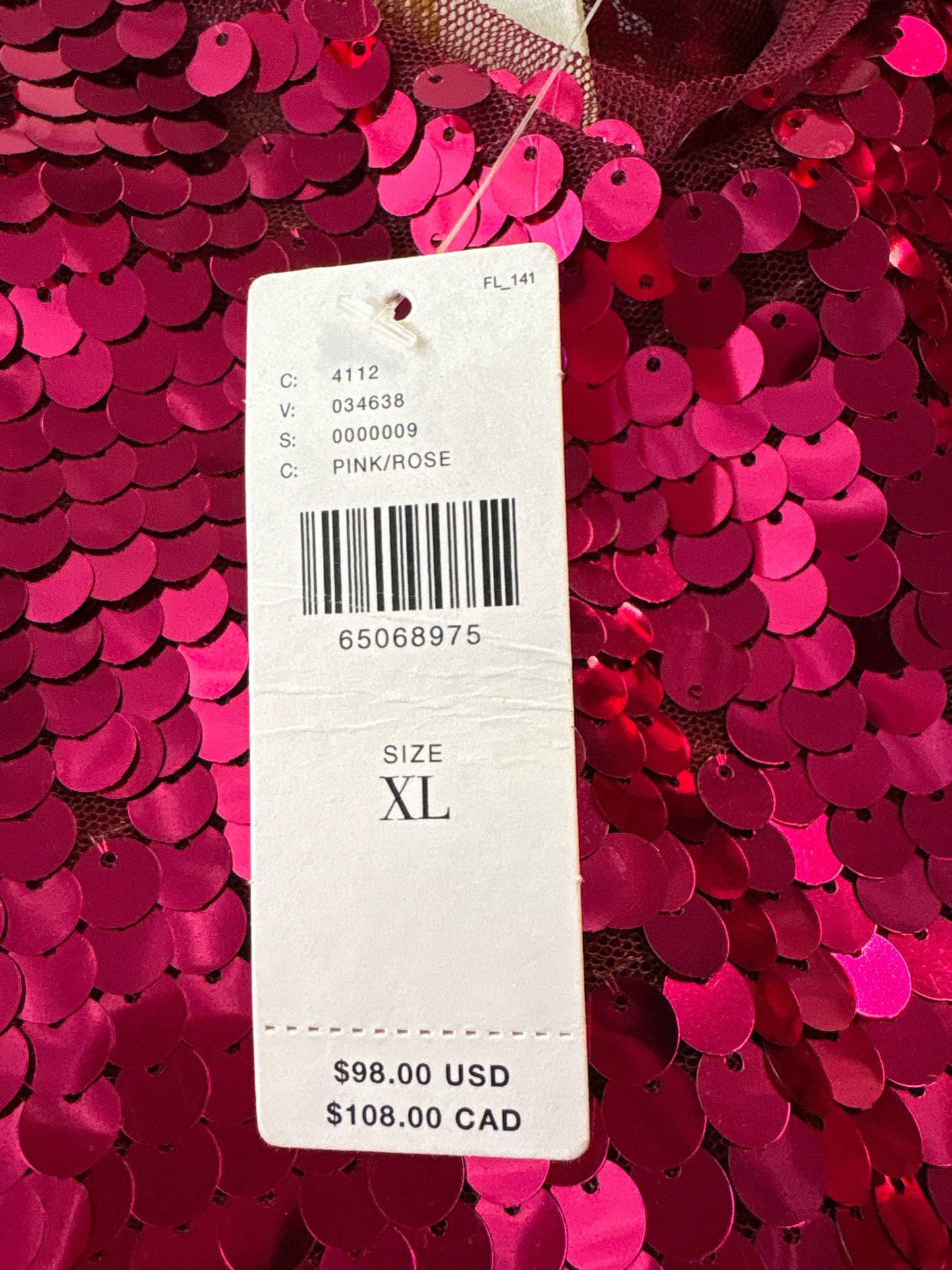 Maeve Size XL Fuschia Top
