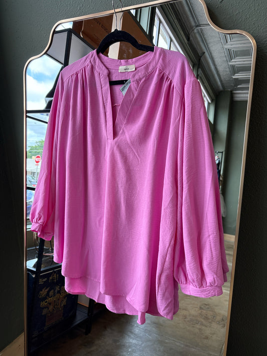 Umgee Size 1X Light Pink Top