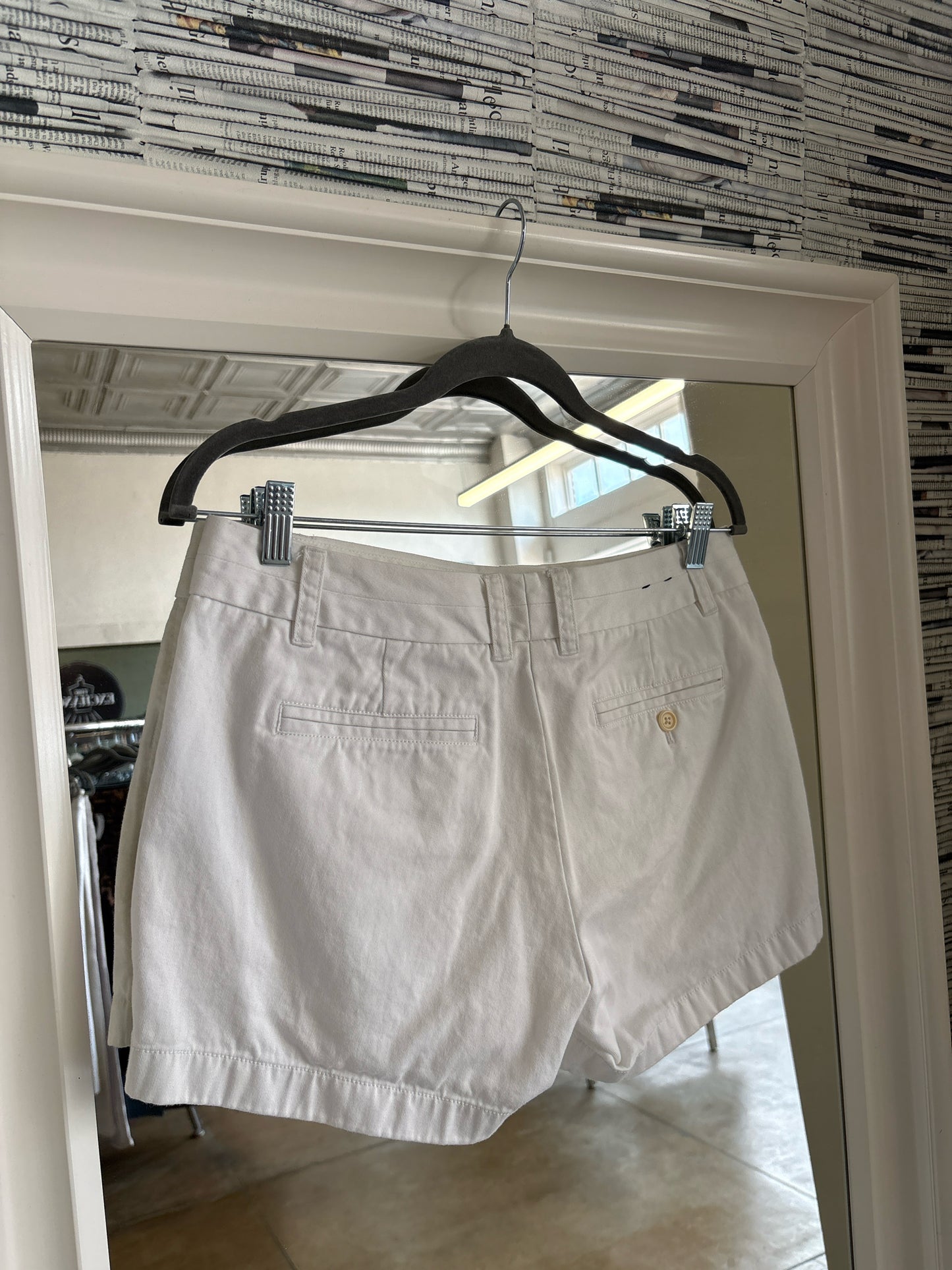 Jcrew Size 6 White Shorts