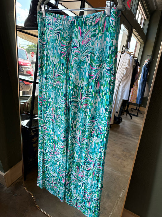 Lilly Pulitzer Size M turq+multi Pants