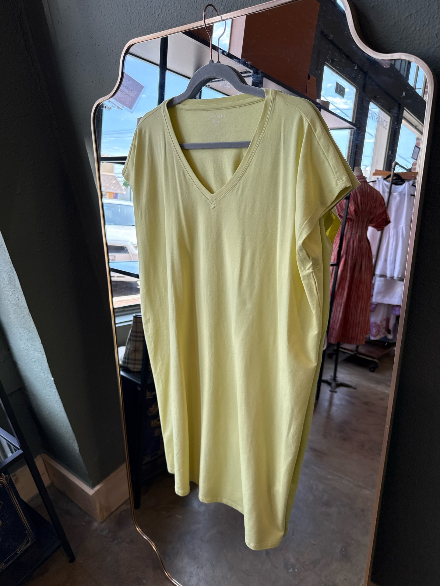 EILEEN FISHER Size M Yellow Dress