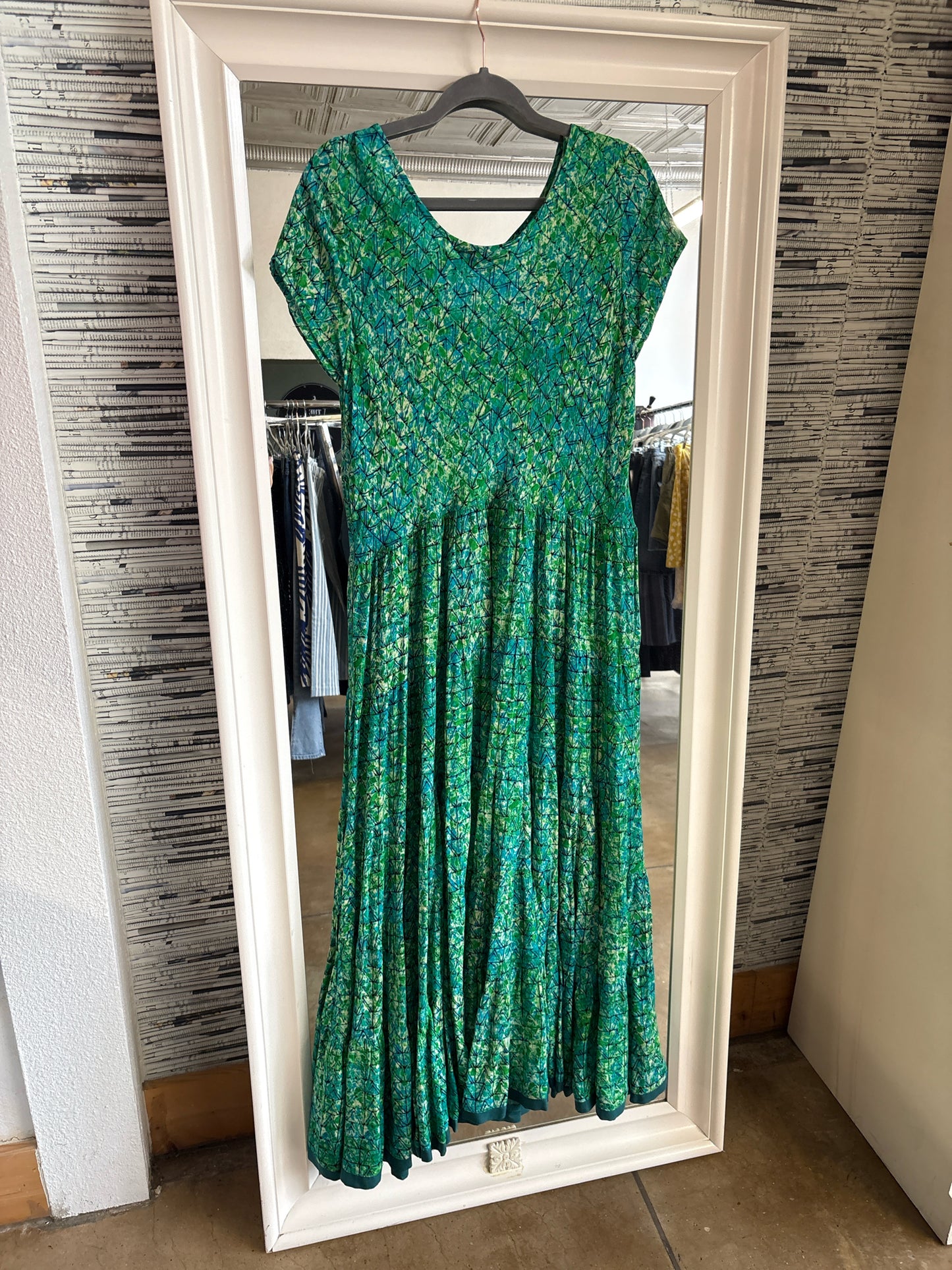 Soft Surroundings Size XL green and blue Dress