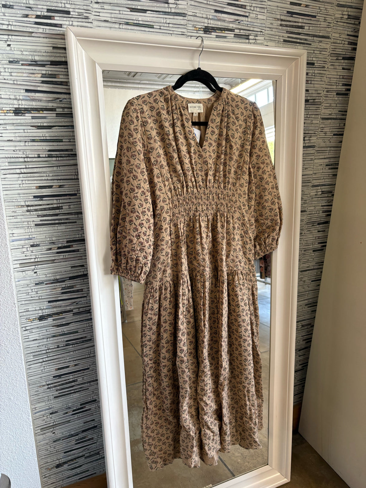 Before you Size XS Tan Dress