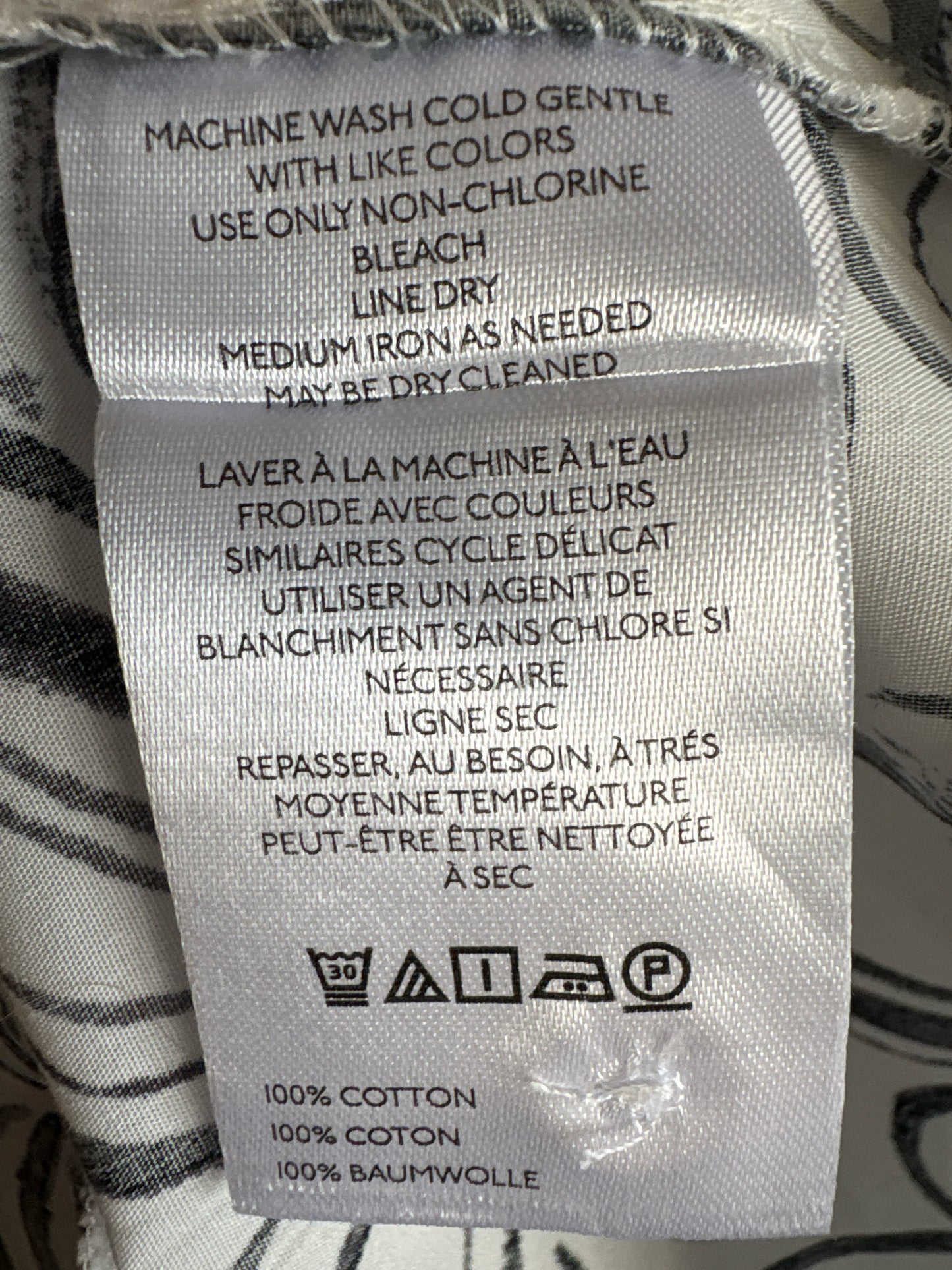 Maeve Size SP B&W Floral Dress