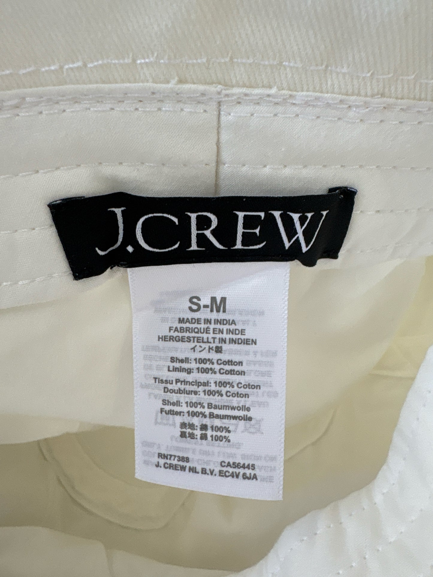 J. CREW off white Hat