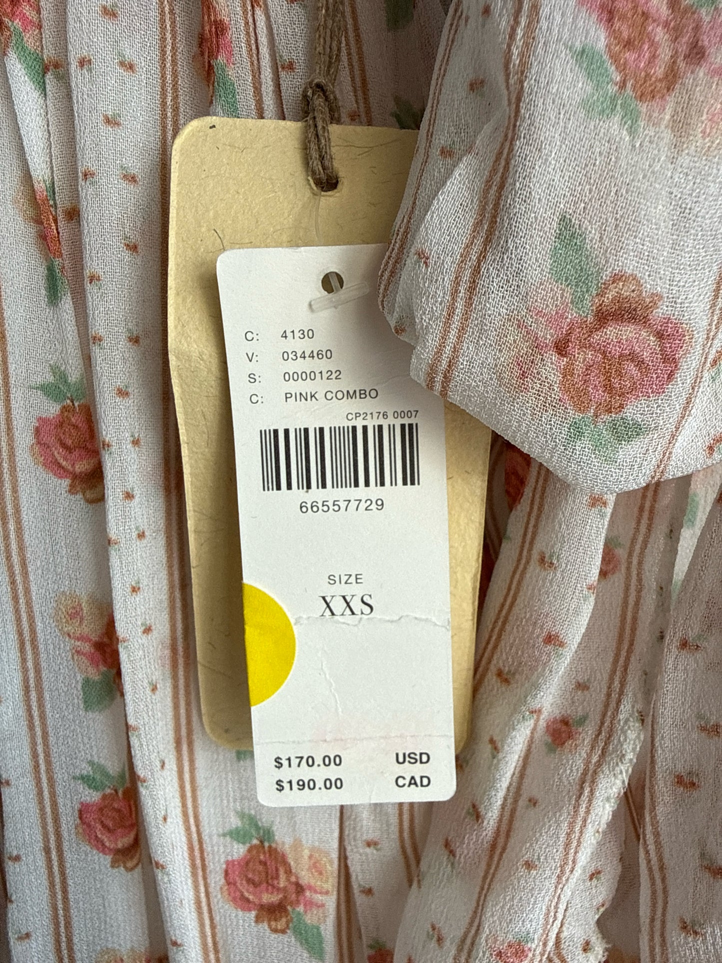Letmebe Size XXS white/multi Floral Dress