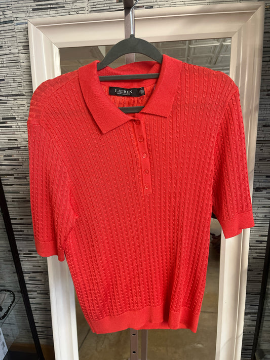 Ralph Lauren Size XL Red Orange shortsleeve Top