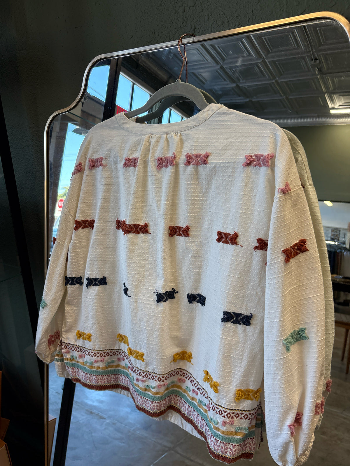 Lou & Grey Size S off white Print Top