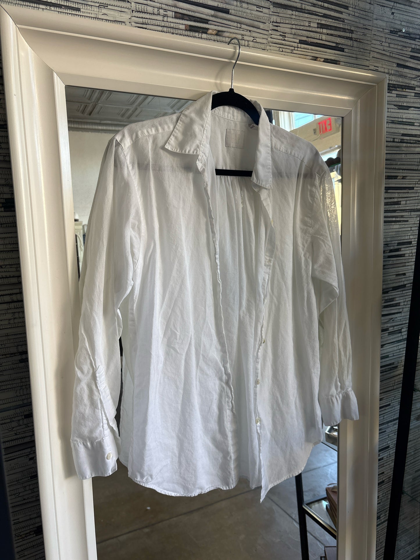 GAP Size S White sheer Top