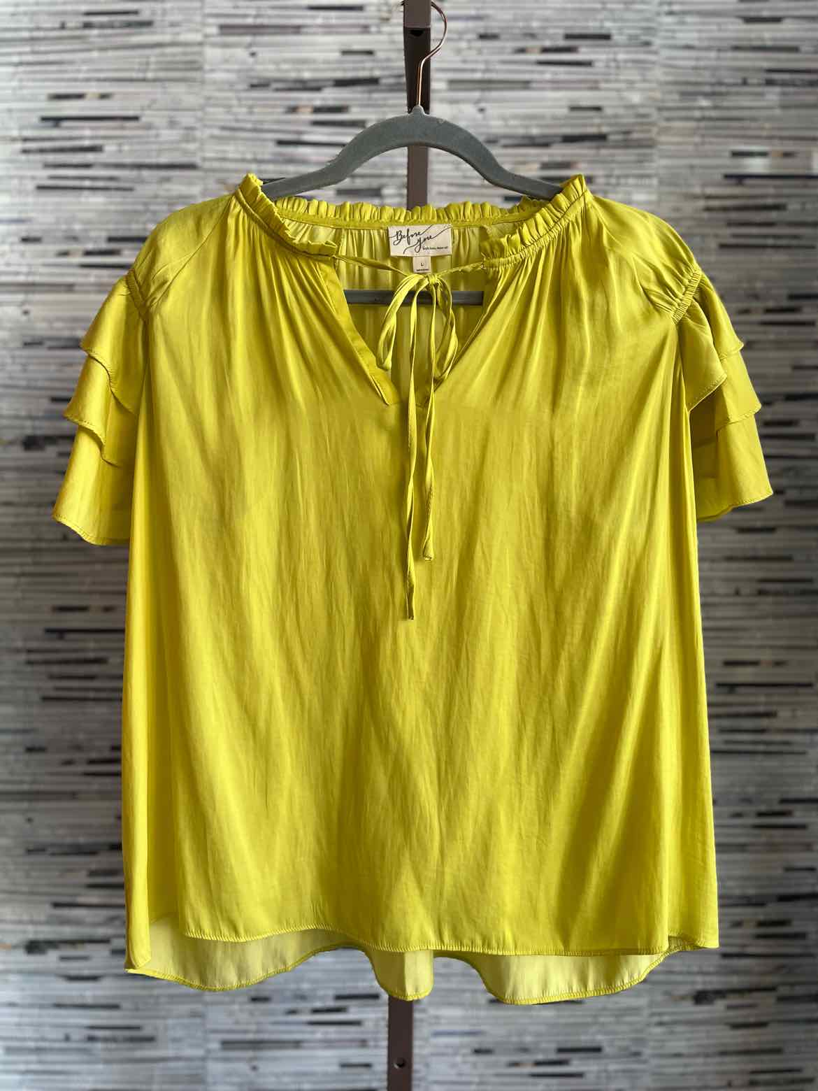 Before you Size L Chartreuse Top