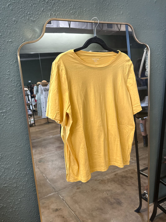 EILEEN FISHER Size L Yellow Tee