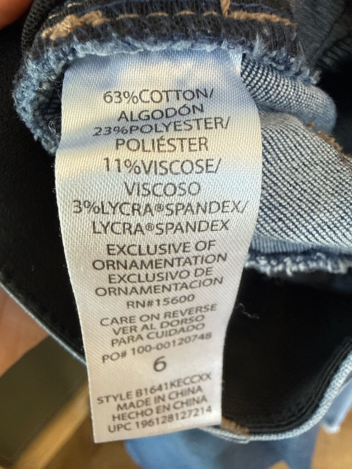 Democracy Size 6 Denim Jeans