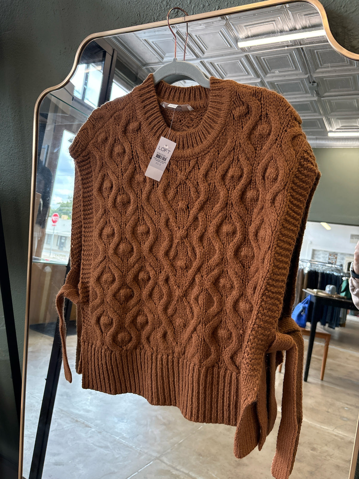 LOFT Size XS-S Caramel Knit Sweater
