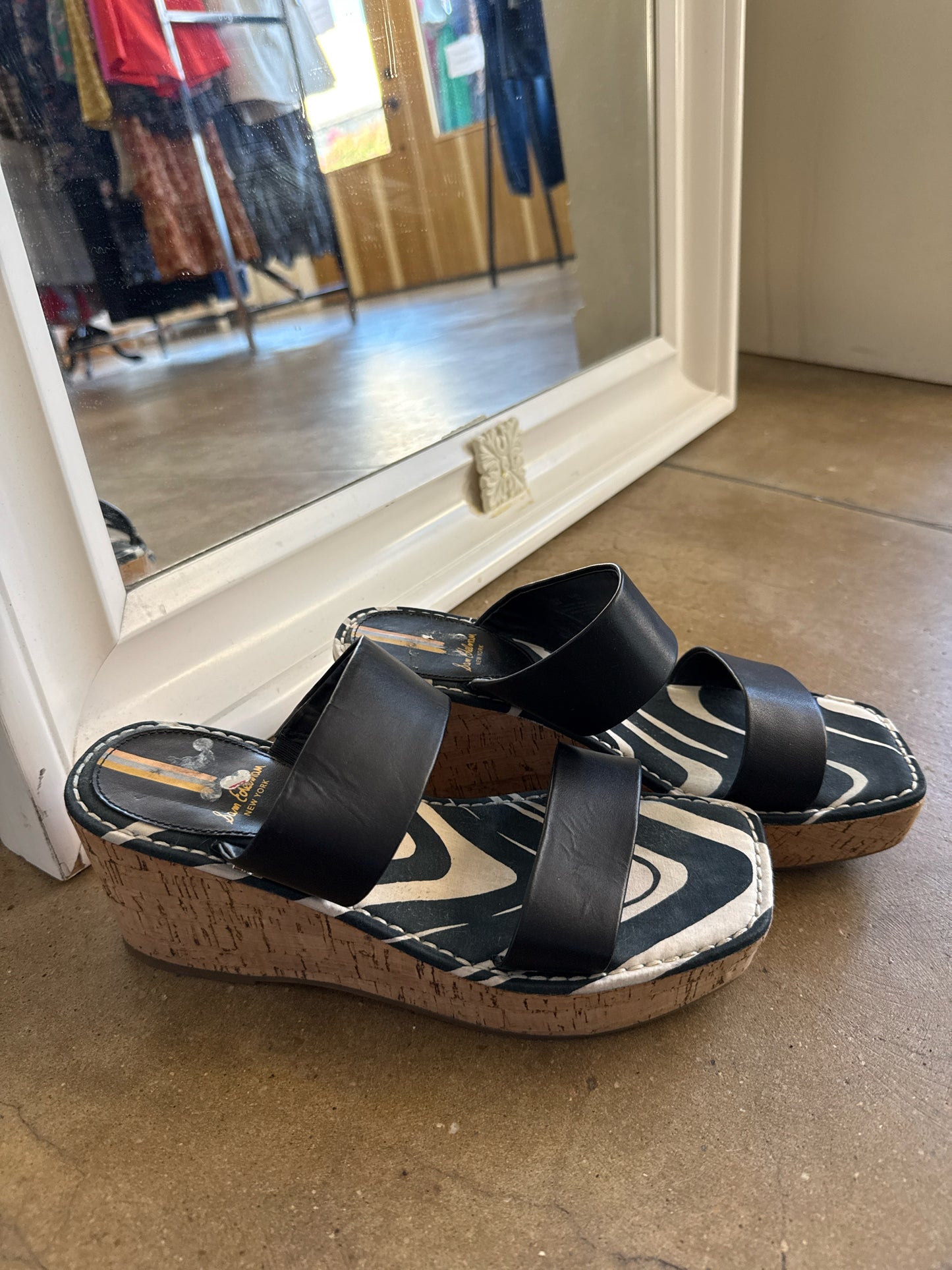 Sam Edelman Shoe Size 8 Black/White Wedge