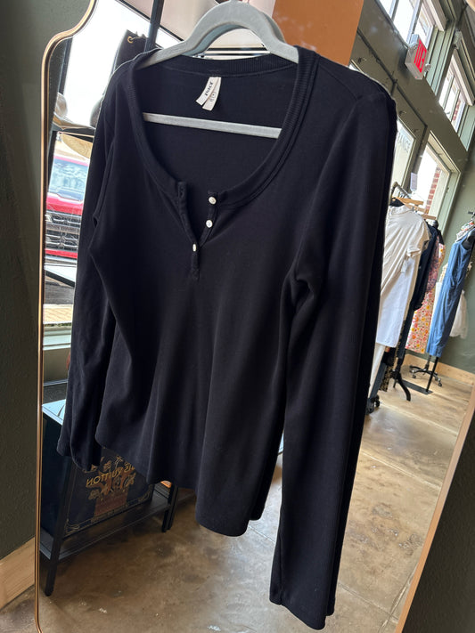 Pact Size M Black Long sleeve Top
