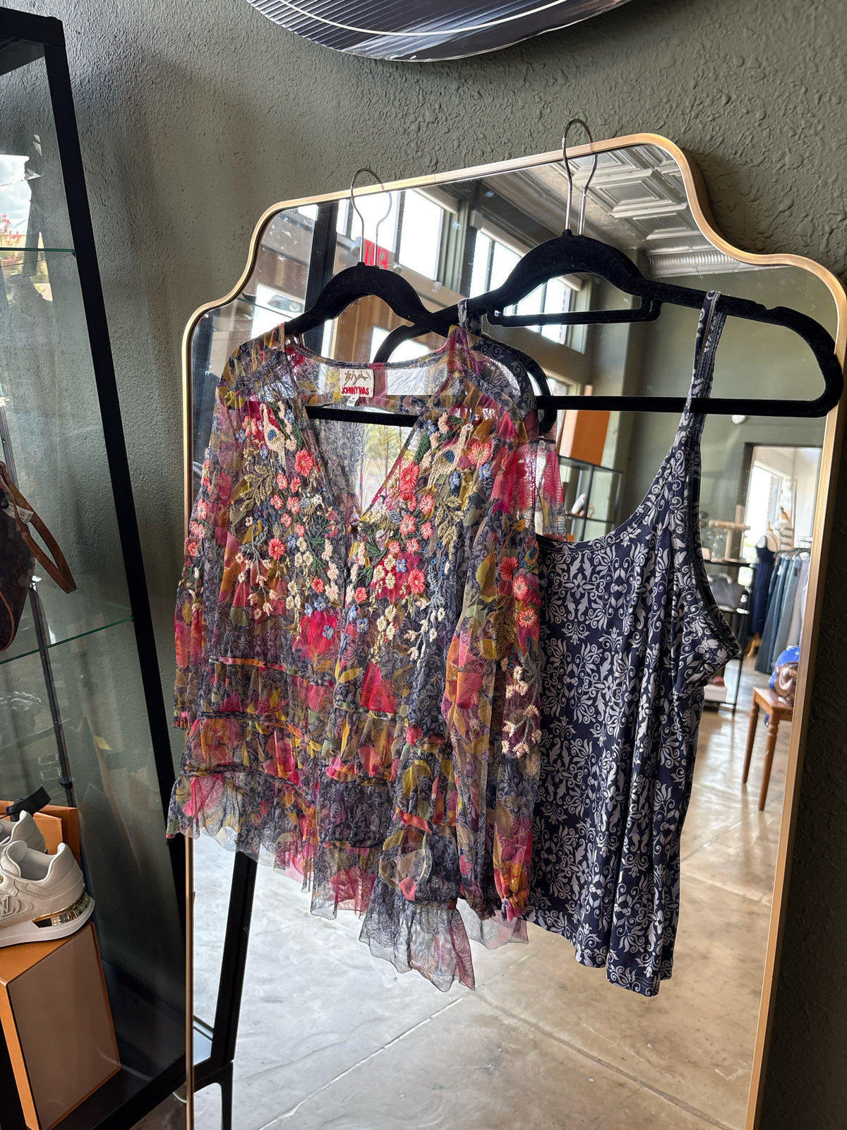 Johnny Was Size M blue multi Two Piece Set