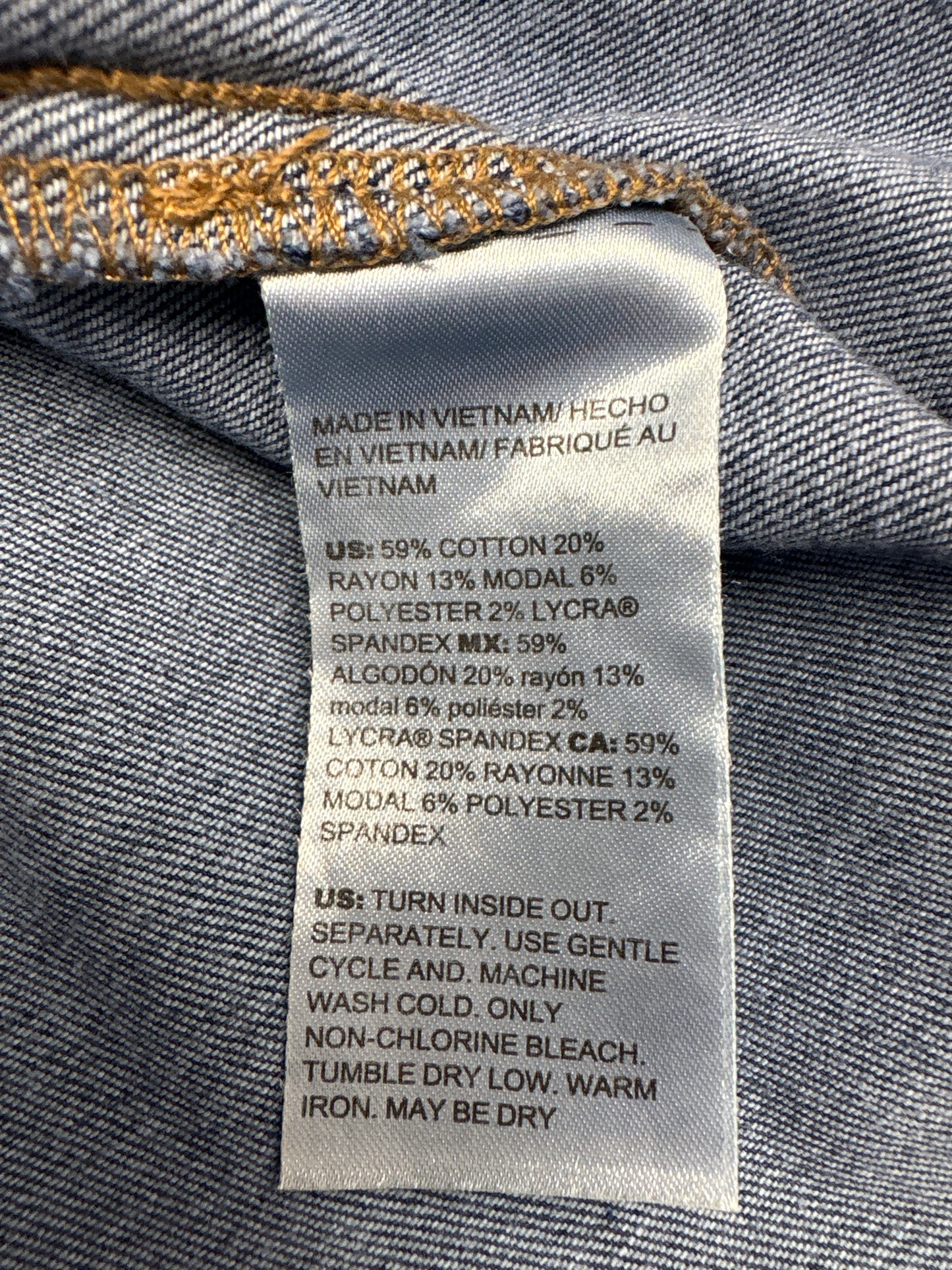 CHICO'S Size XL Denim Jacket