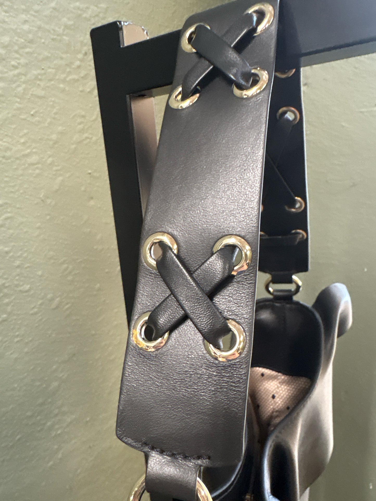 Red Valentino Black Ruffle Purse