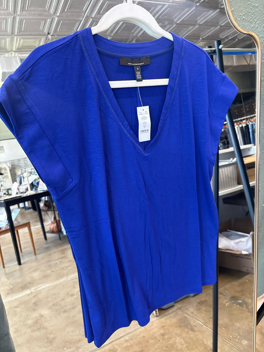 White House Black Market Size S Blue Top