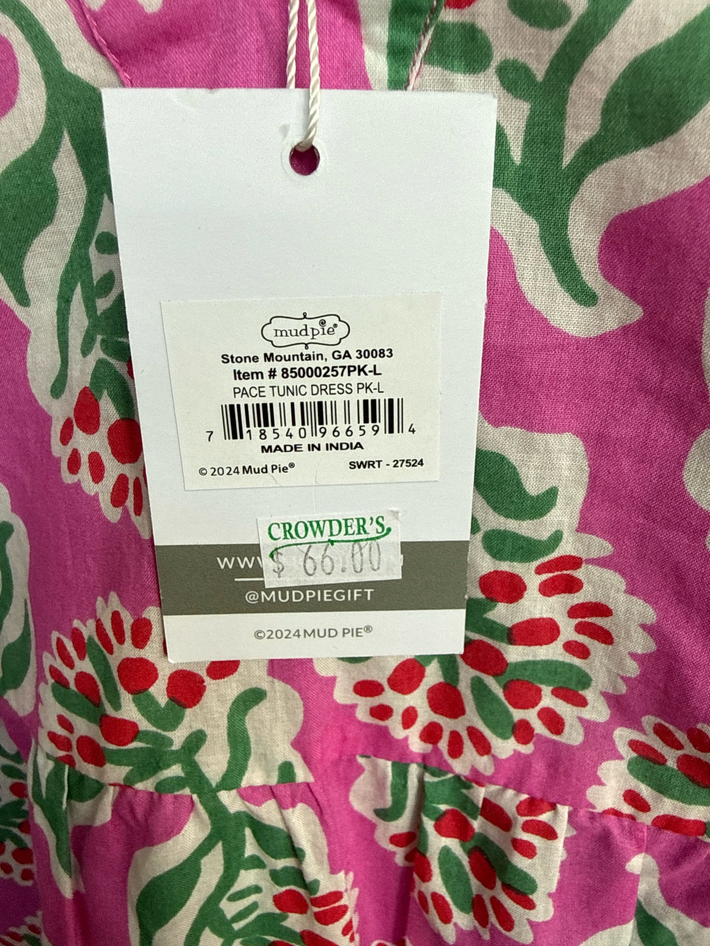 mudpie Size L Pink Dress