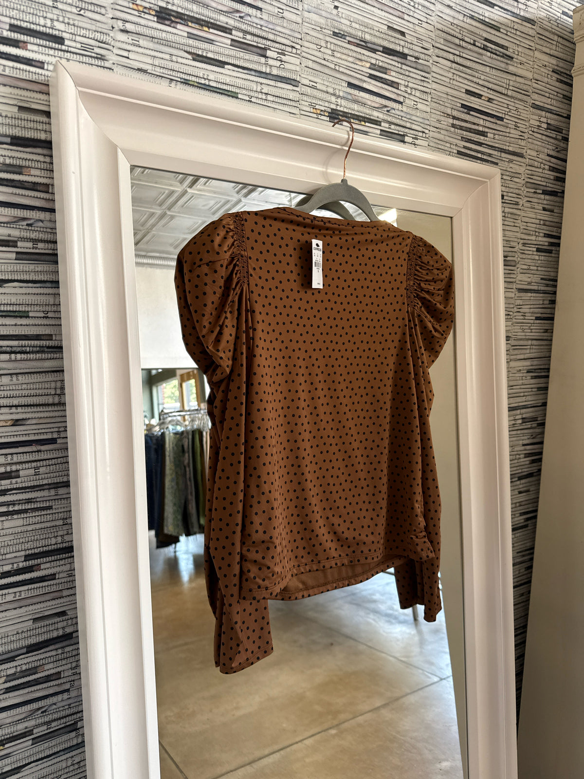 EXPRESS Size XS Brown/Black Top