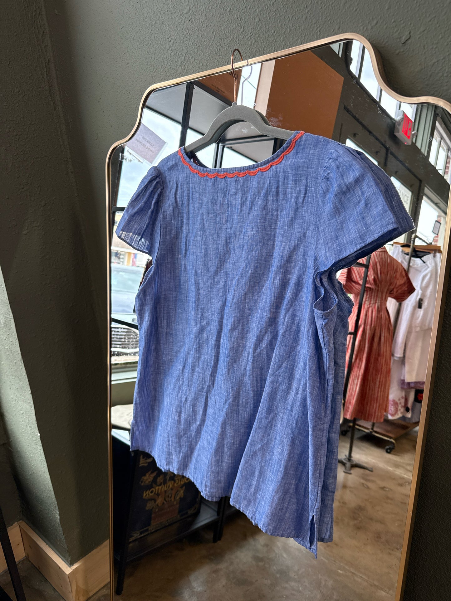 TALBOTS Size L Blue/Multi Top
