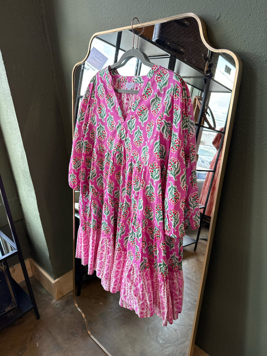 mudpie Size L Pink Dress