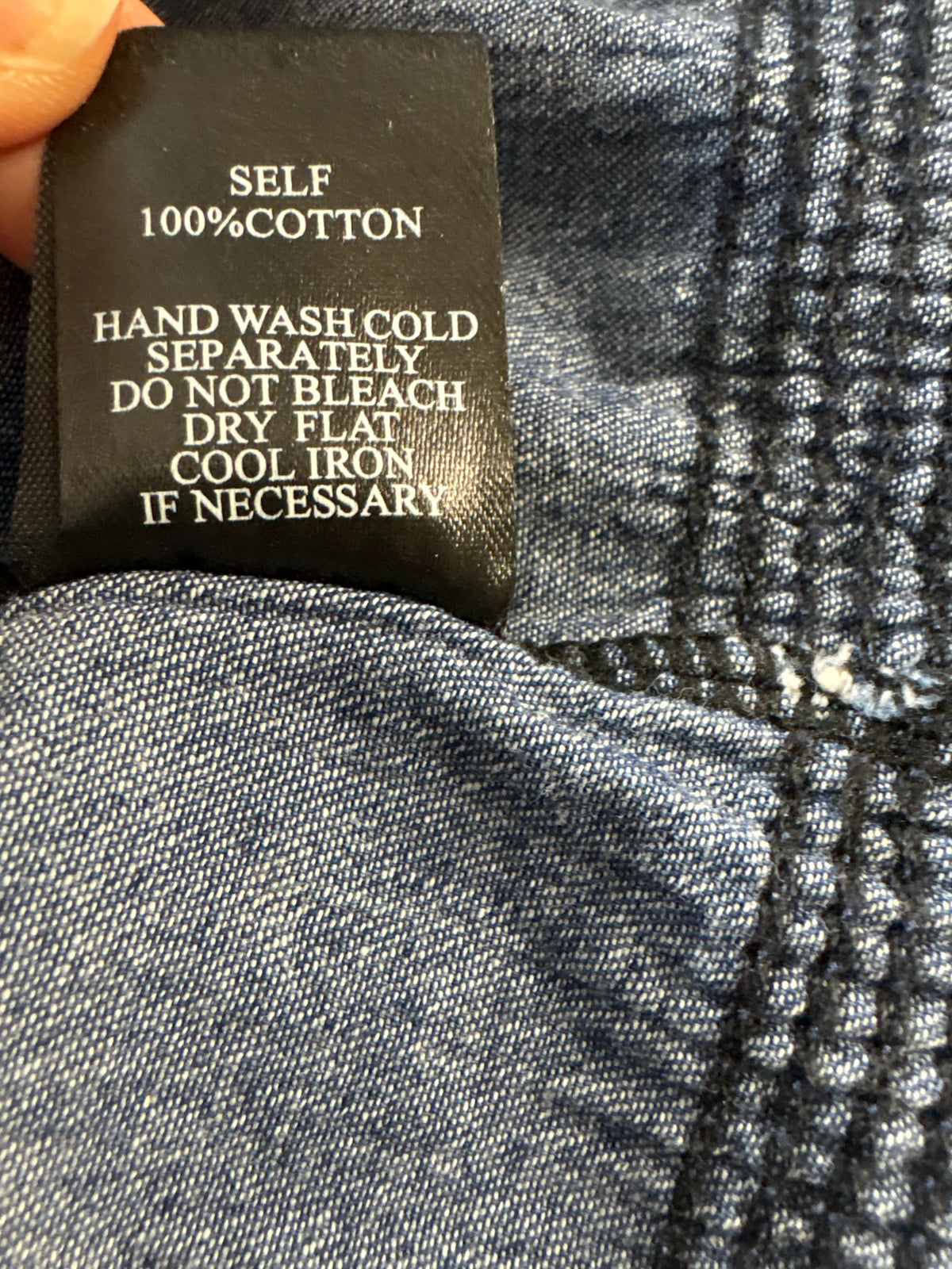 Indigo & Lace Size L Jean Dress