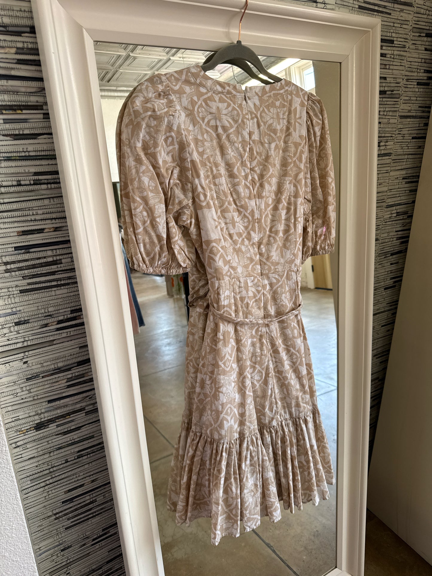 CALVIN KLEIN Size 8 Brown Dress