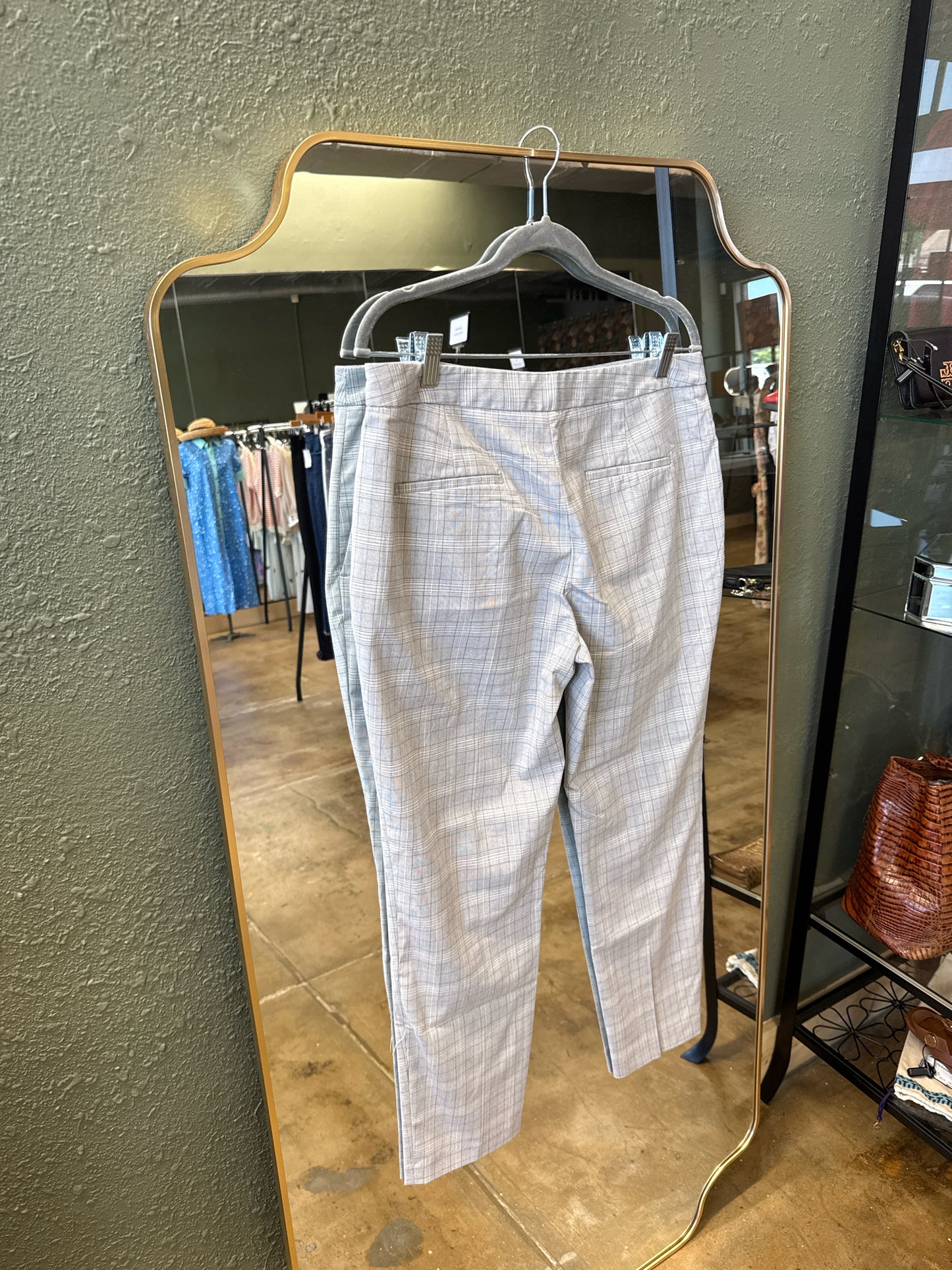 Zara Basic Size 10 Gray/Blue Pants