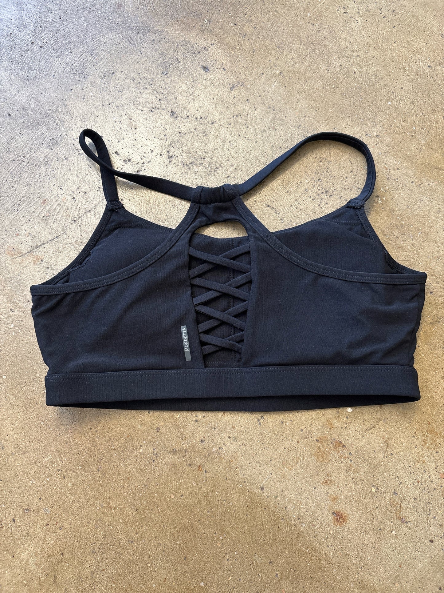 mondetta Size M Black Sportsbra
