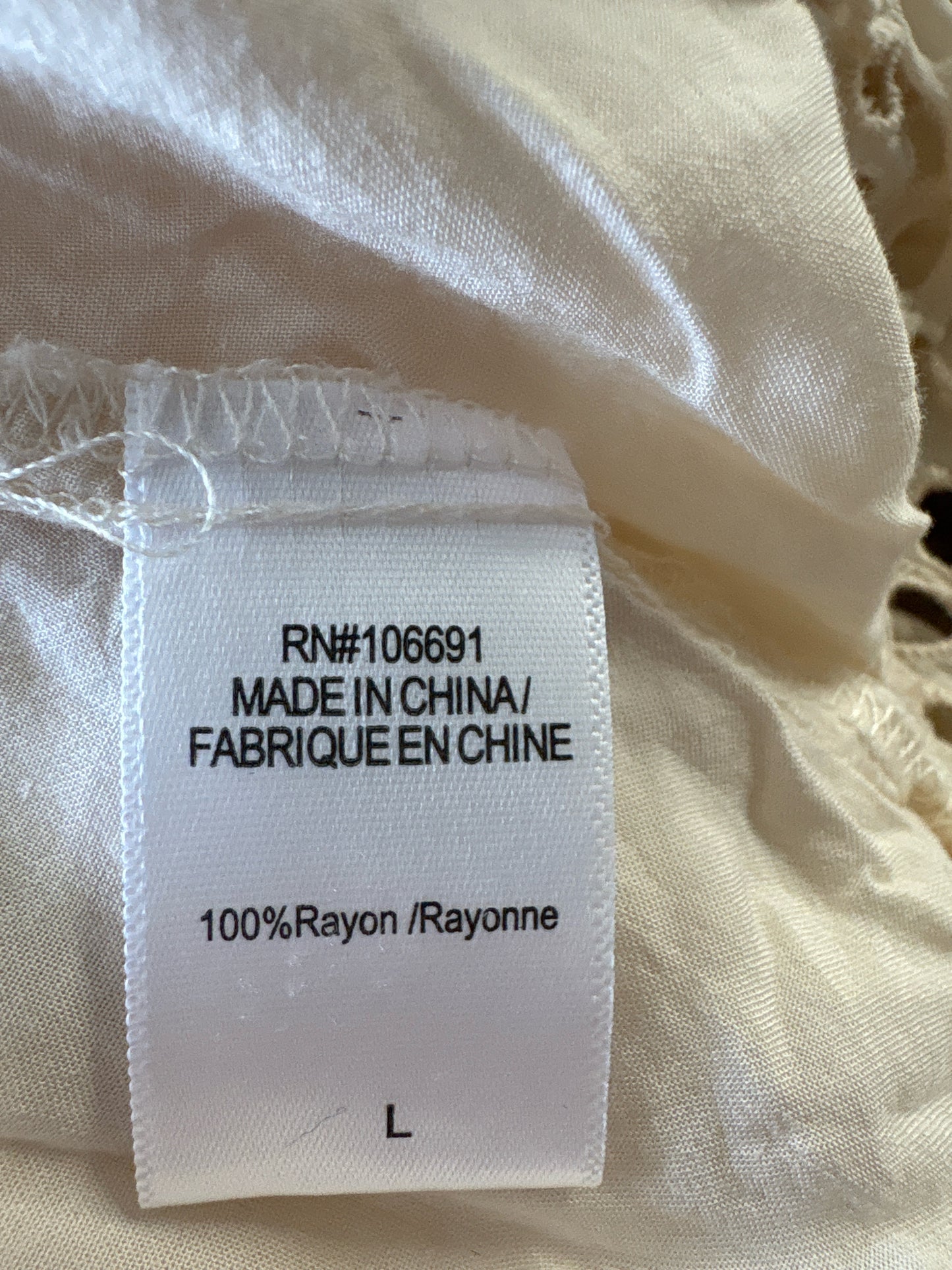 YF8 Size L Ecru Dress