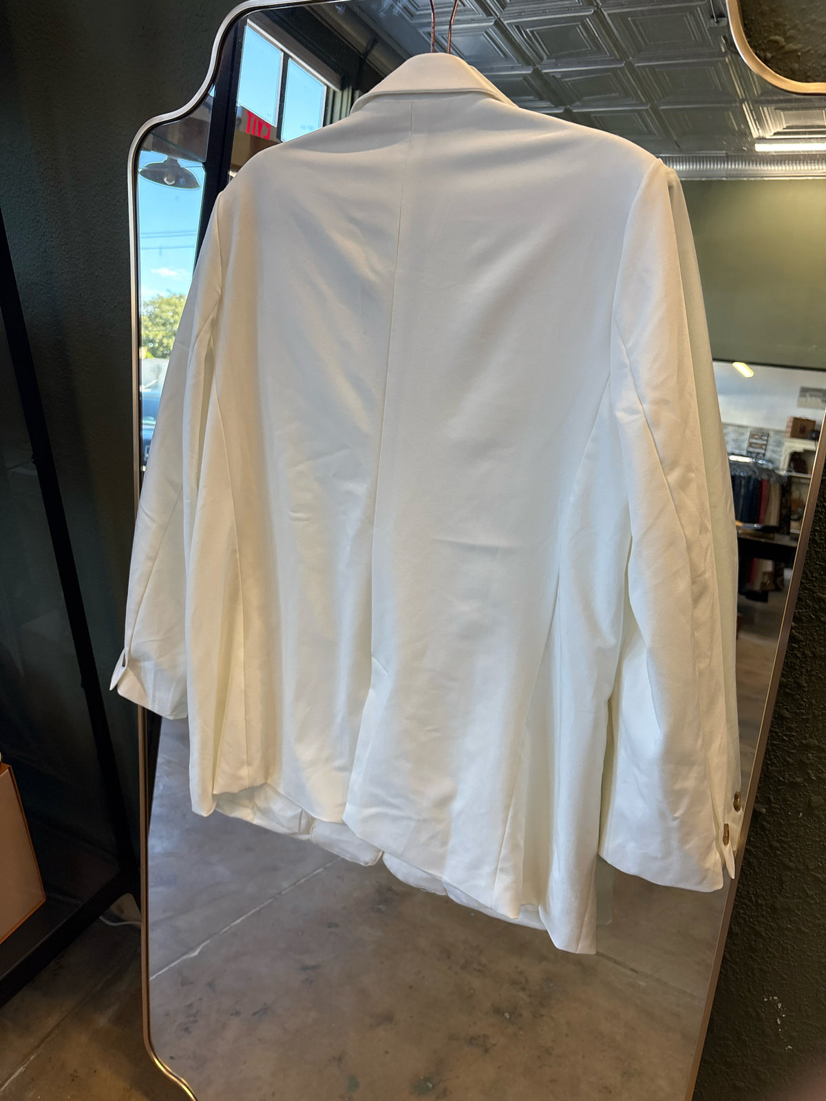 She + Sky Size XL White Blazer