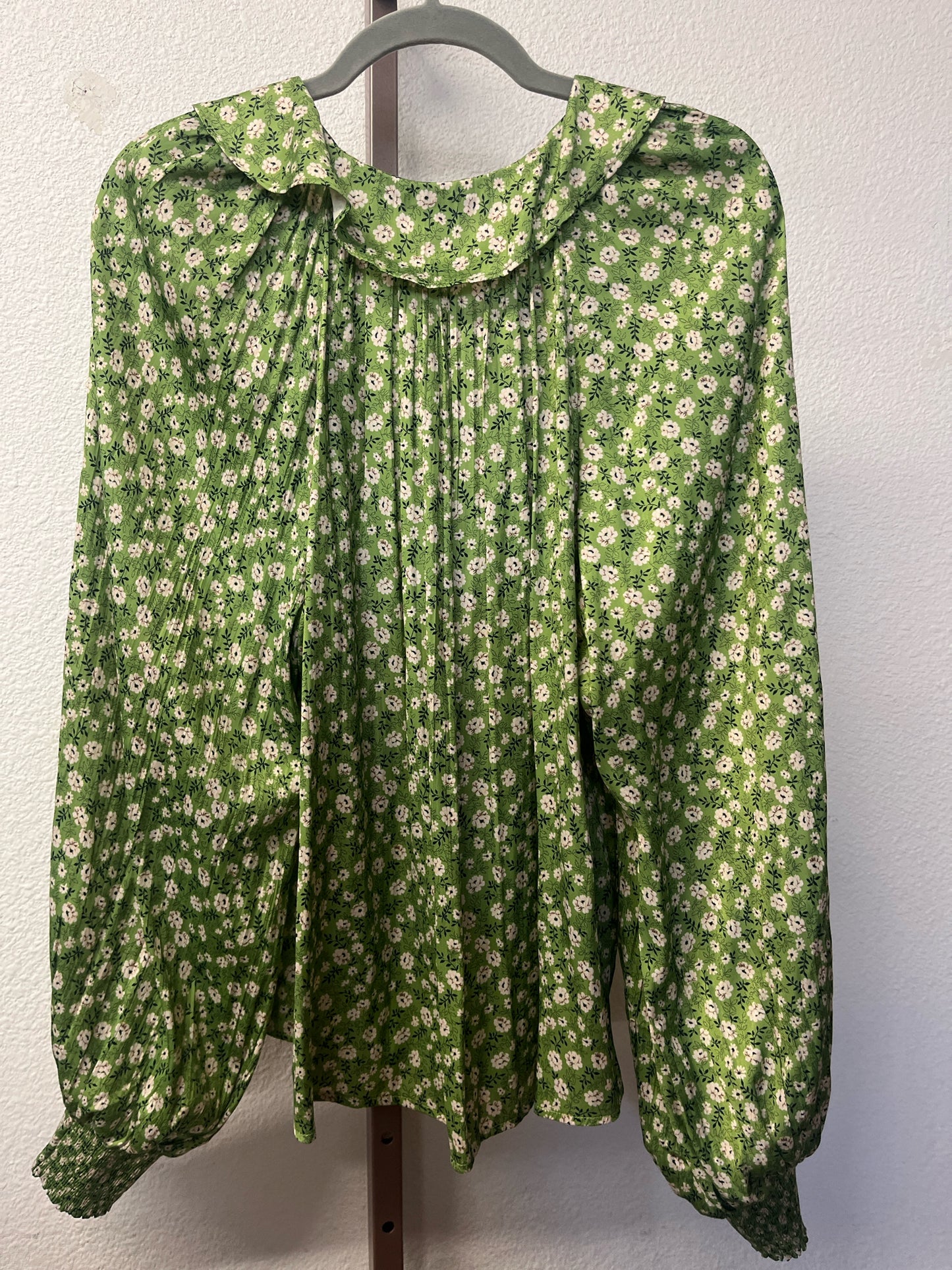 Anthropologie Size L Green Top