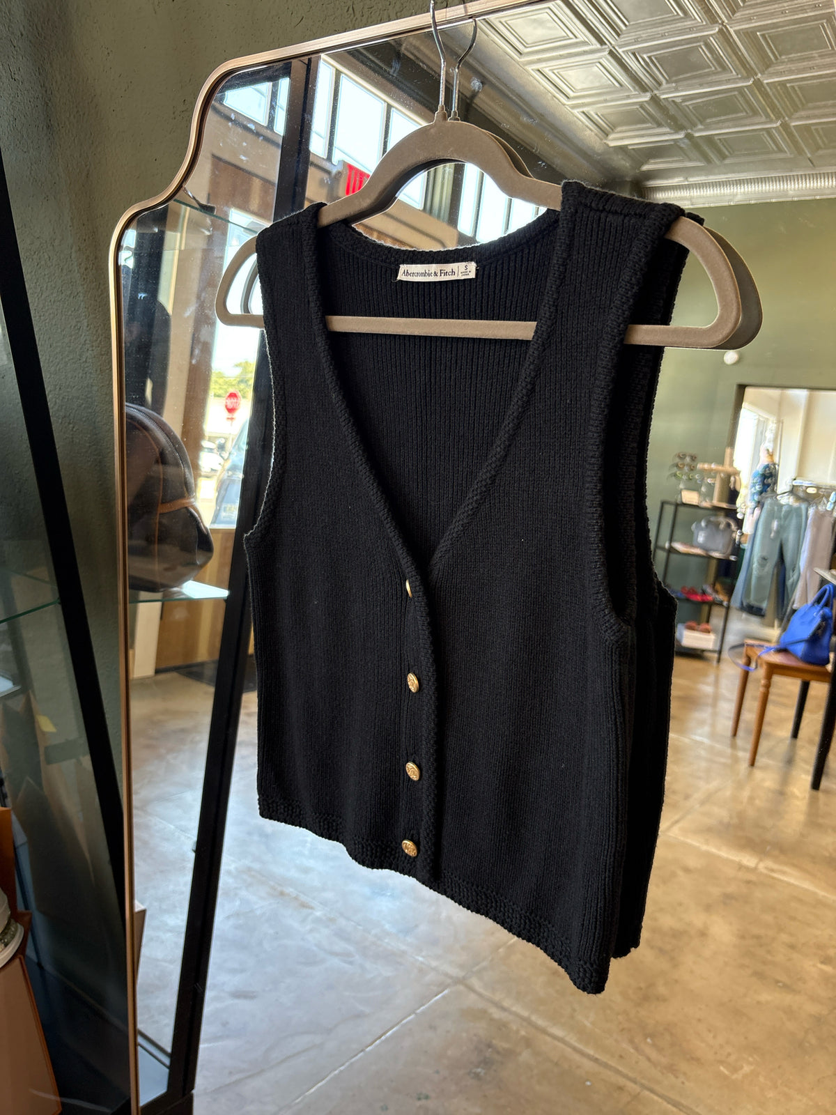 Abercrombie & Fitch Size S Black Vest