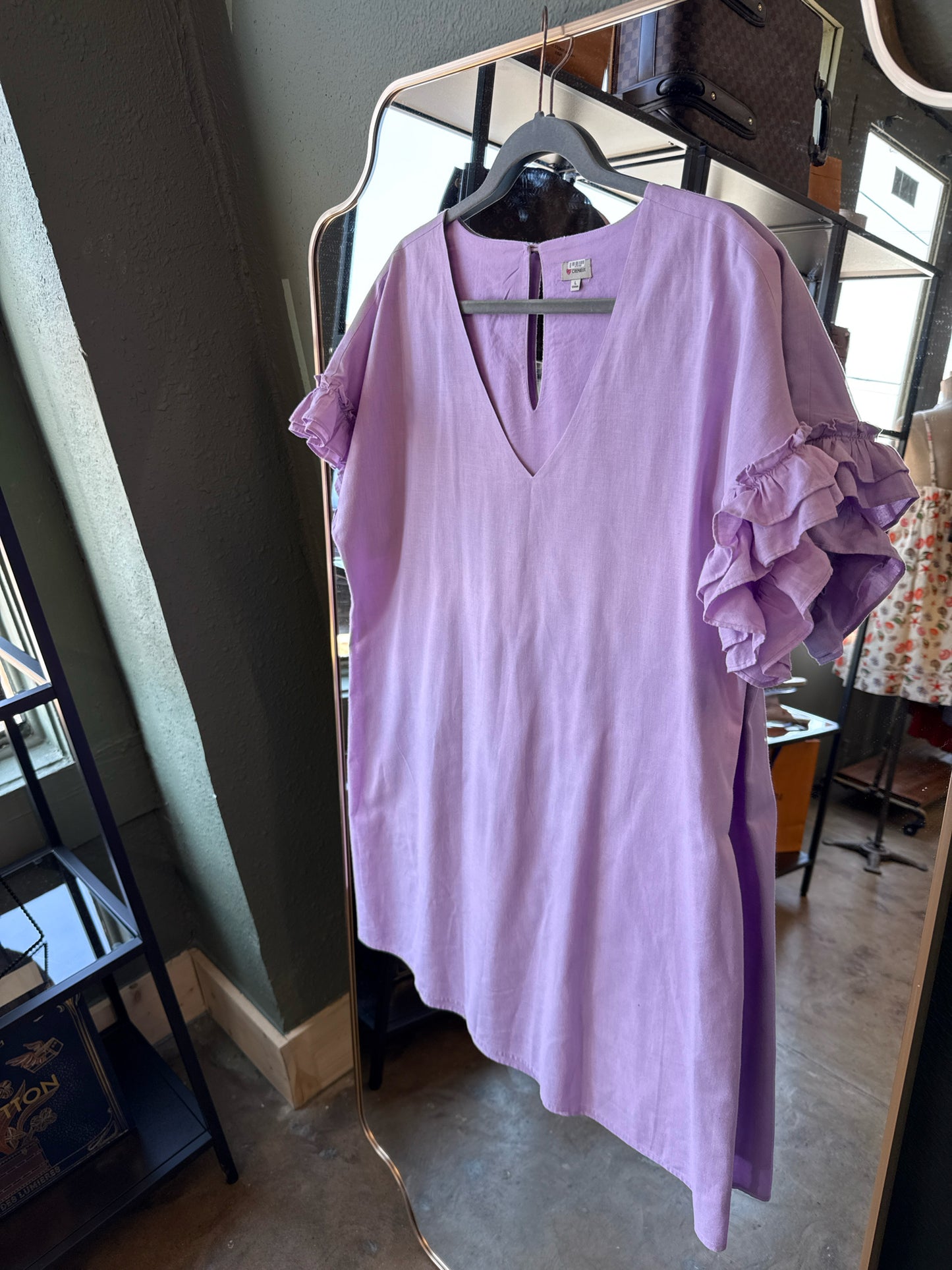 Cremieux Size L Purple Dress