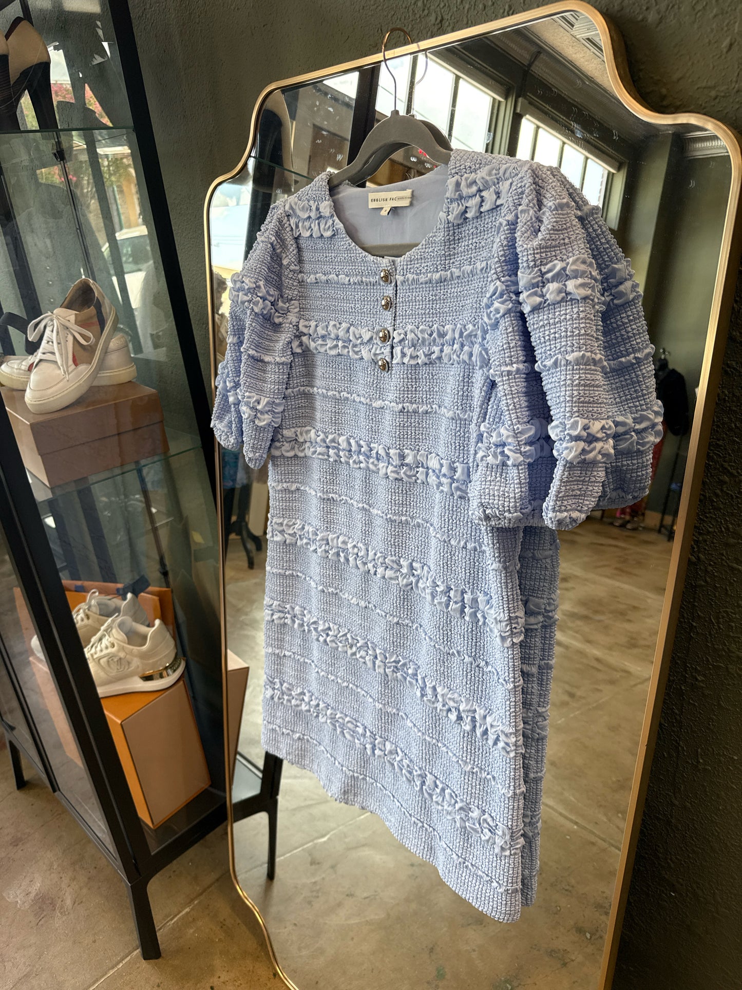 ENGLISH FACTORY Size S Blue Dress