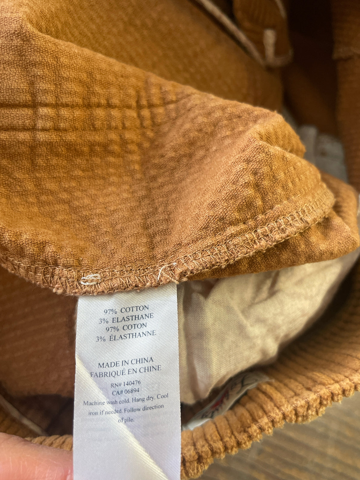 Faherty Size 28 Rust Pants