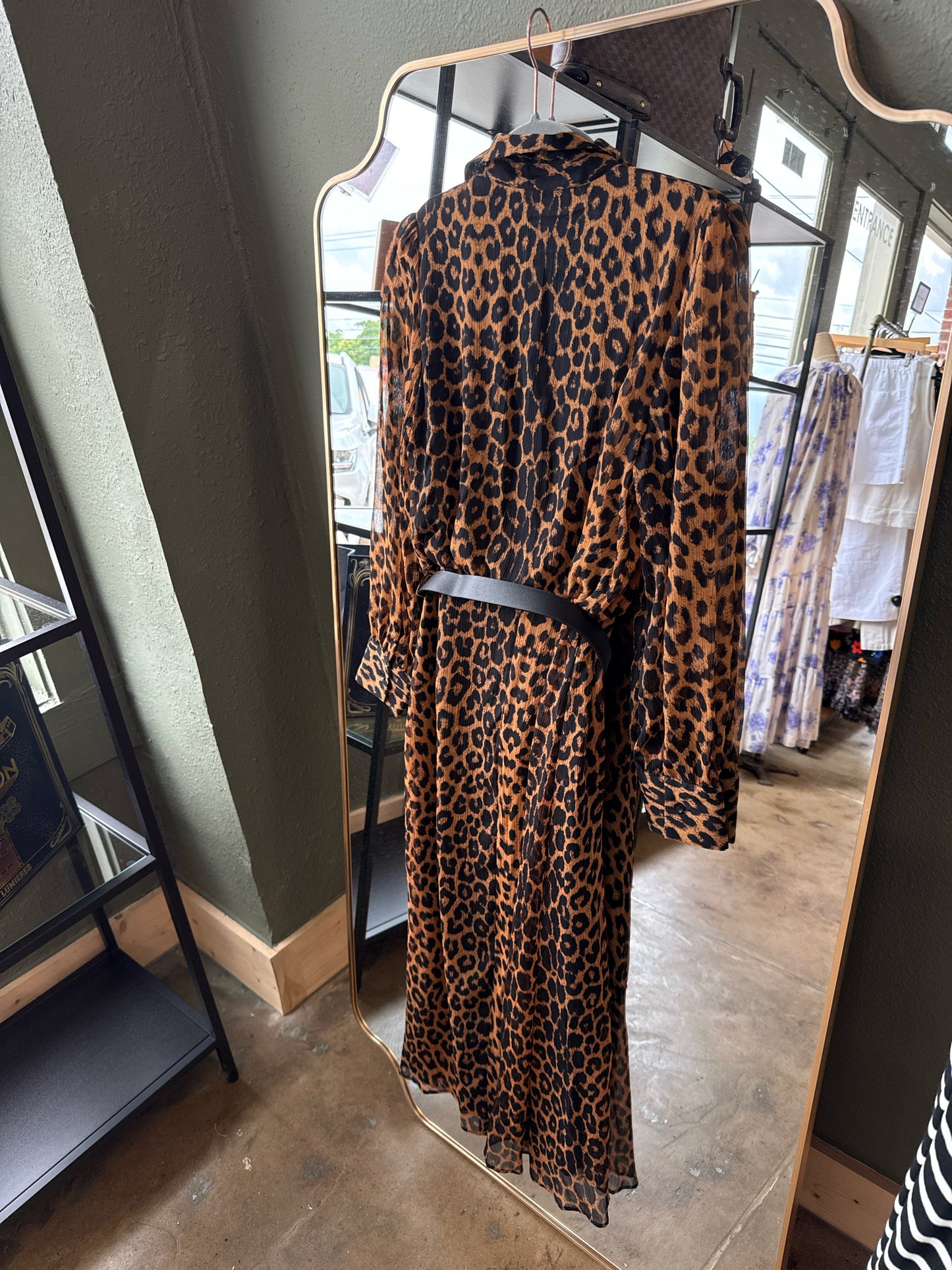 ZARA Size M Leopard Dress