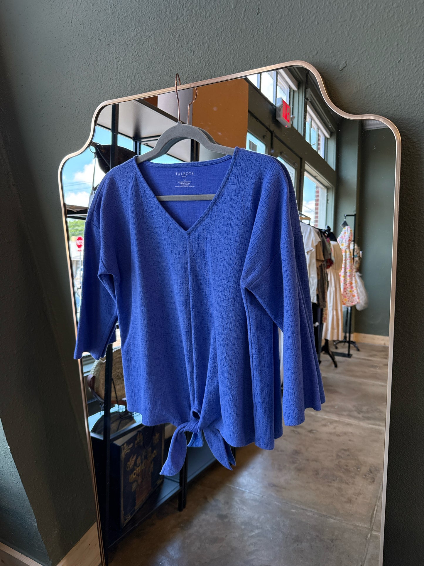 TALBOTS Size LP cobalt blue Top