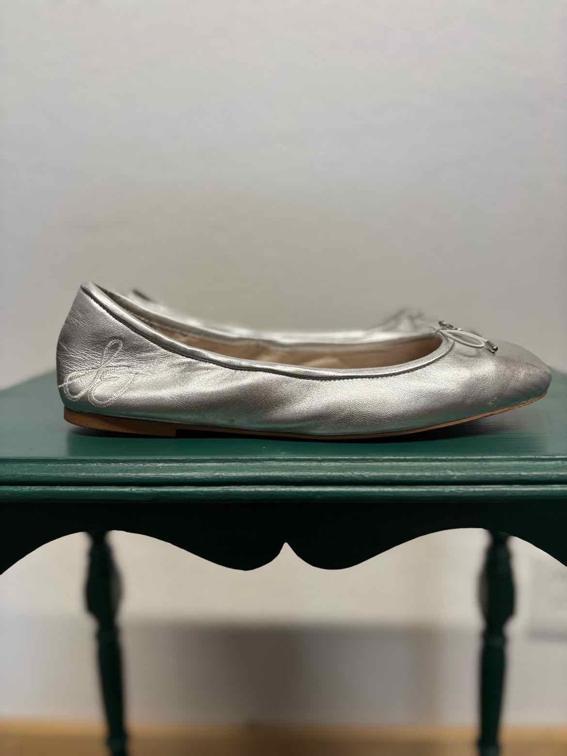 Sam Edelman Shoe Size 10 Silver ballet Flats